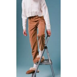 BDG Mom High Rise Couduroy Tan Straight Pant Size 27